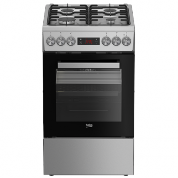 BEKO Cooker | FSM52321DXDT | Hob type Gas | Oven type Electric | Stainless Steel | Width 50 cm | Grilling | Depth 60 cm | 60 L