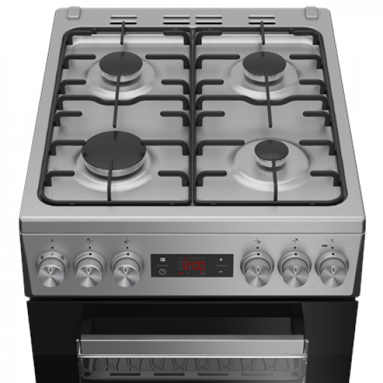 BEKO Cooker | FSM52321DXDT | Hob type Gas | Oven type Electric | Stainless Steel | Width 50 cm | Grilling | Depth 60 cm | 60 L