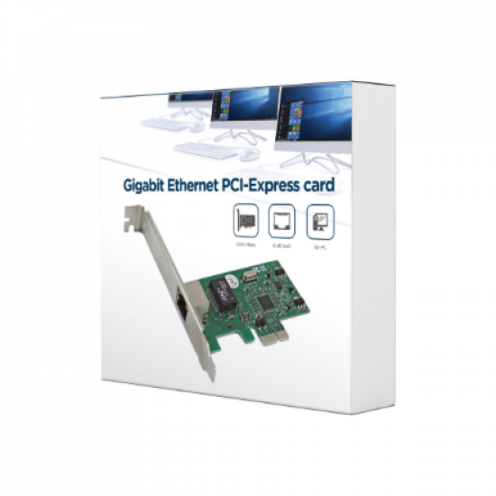 Gembird Gigabit Ethernet PCI-Express card, Realtek chipset | NIC-GX1
