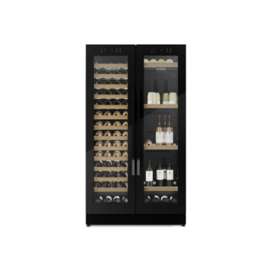 Caso | Wine Cooler | WineChef Duo 122 | Energy efficiency class G | Free standing | Bottles capacity 122 | Black