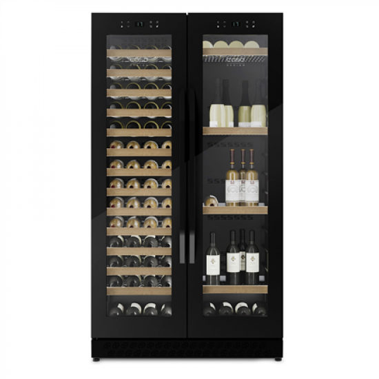 Caso | Wine Cooler | WineChef Duo 122 | Energy efficiency class G | Free standing | Bottles capacity 122 | Black
