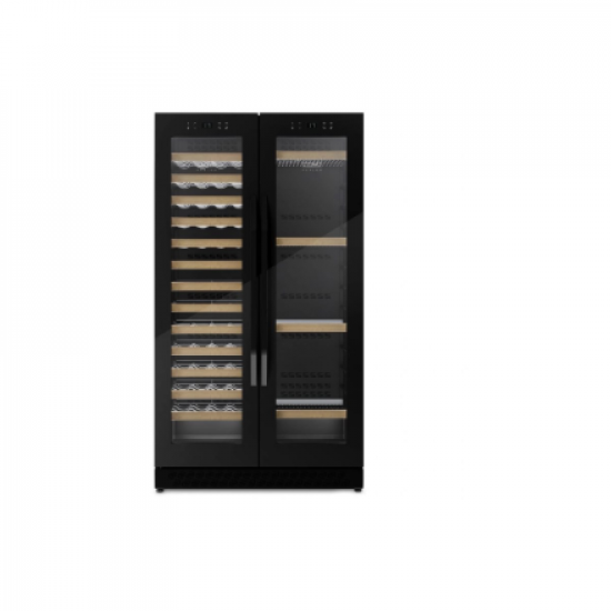 Caso | Wine Cooler | WineChef Duo 122 | Energy efficiency class G | Free standing | Bottles capacity 122 | Black