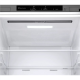 LG Refrigerator | GBV21L0EPY | Energy efficiency class E | Free standing | Combi | Height 186 cm | No Frost system | Fridge net capacity 234 L | Freezer net capacity 110 L | Display | 35 dB | Prime Silver