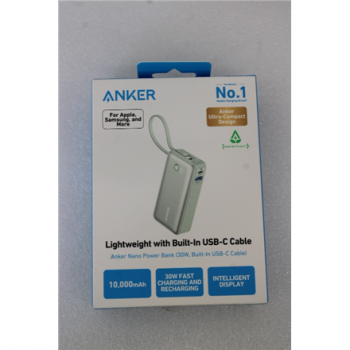 SALE OUT. Anker 545 Nano Power Bank | A1259G61 | 10000 mAh | Green | UNPACKED, SCRATCHED ON TOP