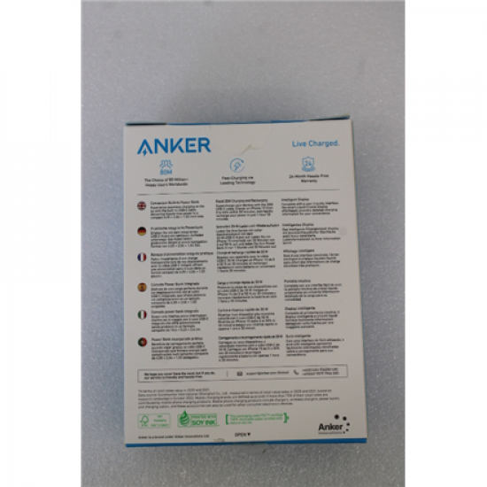 SALE OUT. Anker 545 Nano Power Bank | A1259G61 | 10000 mAh | Green | UNPACKED, SCRATCHED ON TOP