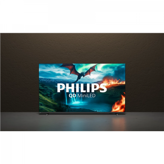 Philips QD MiniLED 4K TV | 65MLED820/12 | 65 | Smart TV | TITAN OS | UHD | Black