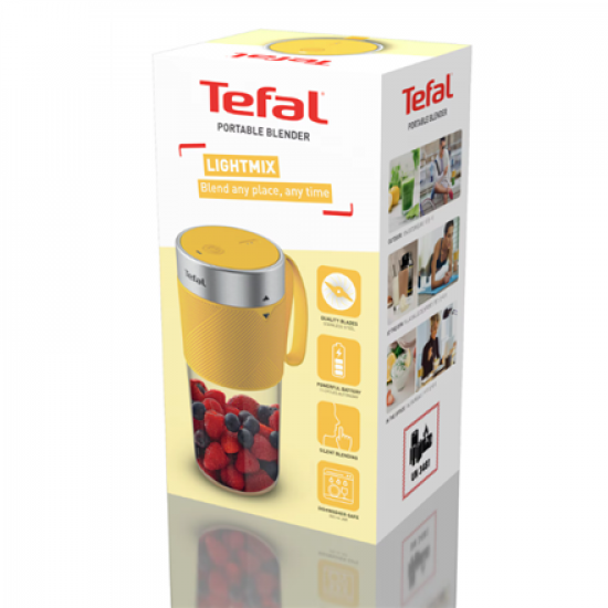 TEFAL | Blender | BL1C0230 LightMix On the Go | Tabletop | Jar material Tritan | Jar capacity 0.3 L | Yellow/Transparent