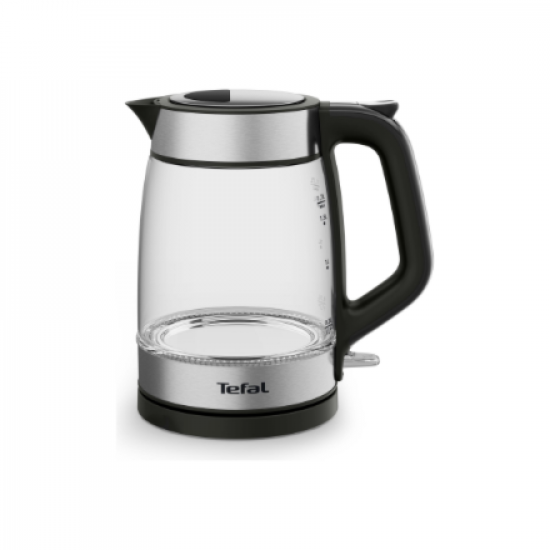 TEFAL Kettle | KI605830 | Electric | 2200 W | 1.7 L | Glass | 360° rotational base | Black