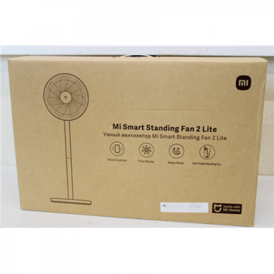 SALE OUT. Xiaomi Mi Smart Standing Fan 2 Lite | Xiaomi | Mi Smart Standing Fan 2 Lite | Stand Fan | DEMO, SCRATCHES, MISSING: MANUALS AND INNER PACKAGING | White | Number of speeds 3 | Oscillation | 38 W | Remote control