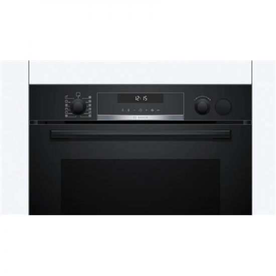 Bosch Oven | HRG578BB7 | 71 L | Electric | Pyrolysis | Knobs | Steam function | Height 59.5 cm | Width 59.4 cm | Black