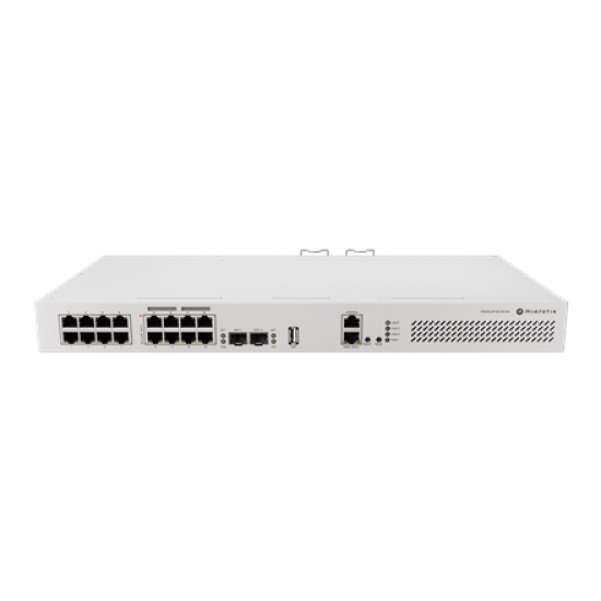 MikroTik | Cloud Router Switch with RouterOS L5, racmount case | CRS418-8P-8G-2S+RM