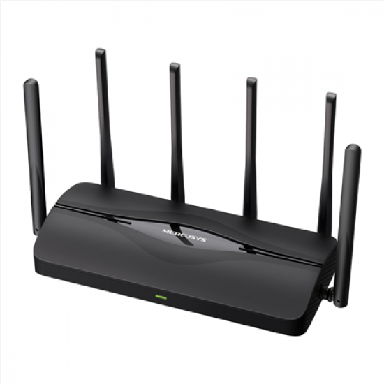 Mercusys BE6500 Dual-Band Wi-Fi 7 Router | MR37BE | 802.11be | 688/5760 Mbit/s | Ethernet LAN (RJ-45) ports 3 | Mesh Support No | MU-MiMO No | No mobile broadband | Antenna type Fixed Omni-Directional Antennas