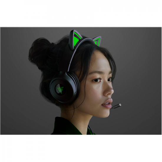 Razer Gaming Headset | Kraken Kitty V3 X | Wired | Over-Ear | Microphone | Black