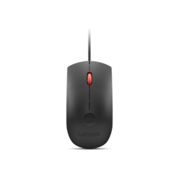 Lenovo Fingerprint Biometric USB Mouse Gen3 | Wired | USB-A | Black/Red