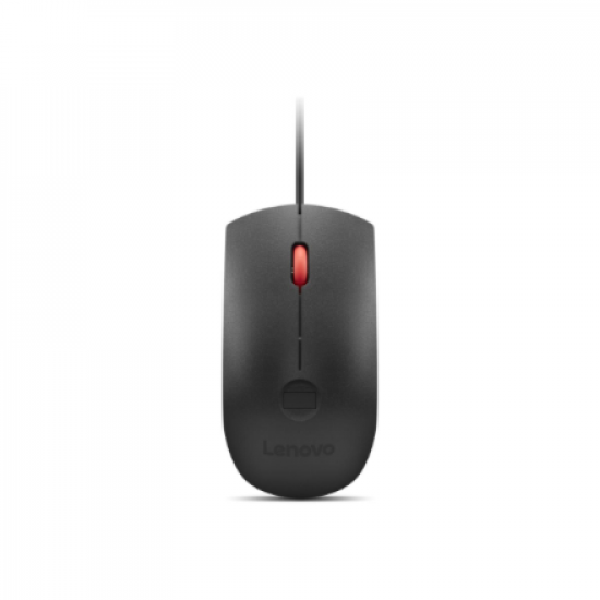 Lenovo Fingerprint Biometric USB Mouse Gen3 | Wired | USB-A | Black/Red