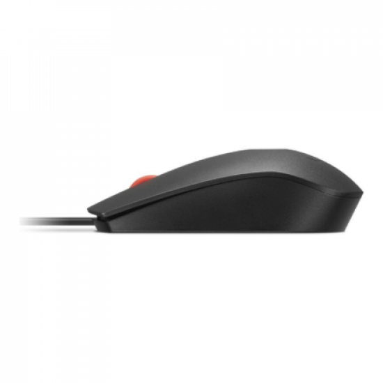 Lenovo Fingerprint Biometric USB Mouse Gen3 | Wired | USB-A | Black/Red