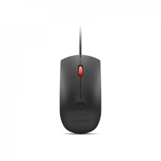 Lenovo Fingerprint Biometric USB Mouse Gen3 | Wired | USB-A | Black/Red