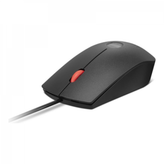 Lenovo Fingerprint Biometric USB Mouse Gen3 | Wired | USB-A | Black/Red