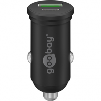 Goobay Dual-USB Car Fast Charger USB-C PD (Power Delivery), 45 W | 61739