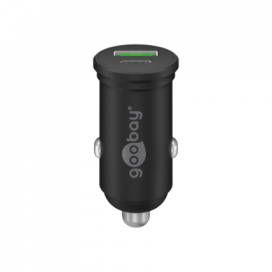 Goobay Dual-USB Car Fast Charger USB-C PD (Power Delivery), 45 W | 61739