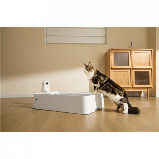 PETKIT Purobot Crystal Duo with Camera Self-Cleaning Cat Litter Box | White