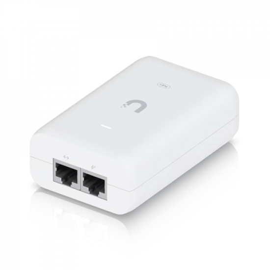 Ubiquiti U-PoE+ PoE Adapter (30W), White
