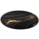Arozzi Zona Round Floor Pad | Black/Gold