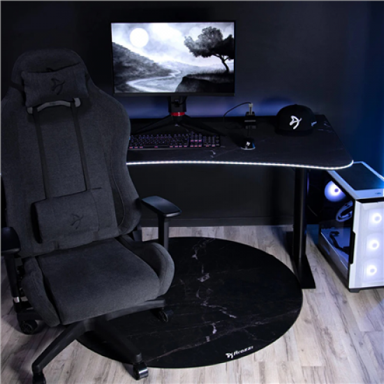 Arozzi Zona Round Floor Pad | Black Marble