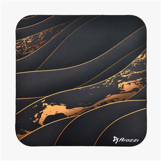 Arozzi Zona Square Floor Pad | Black/Gold