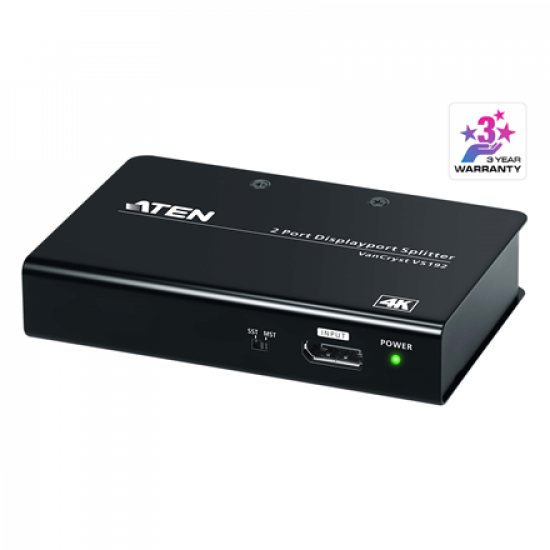 Aten VS192-AT-G 2-Port 4K DisplayPort Splitter
