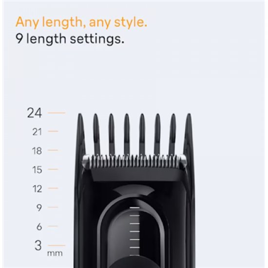 Braun Hair Clipper | HC5510 Series 5 | Cordless | Number of length steps 9 | Black