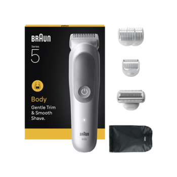 Braun Body Groomer | Series 5 BG5550 | Cordless | Lght Grey
