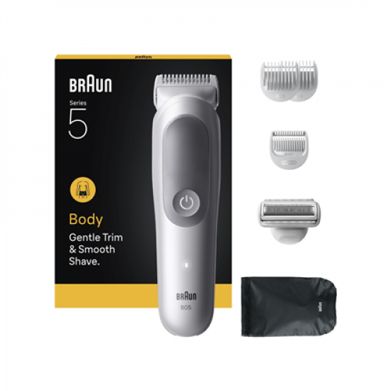 Braun Body Groomer | Series 5 BG5550 | Cordless | Lght Grey