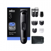 Braun 10in1 Hair Clipper Set | All-in-One Series 3 AIO3560 | Cordless | Number of length steps 14 | Black