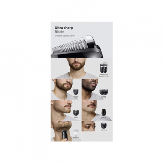 Braun 10in1 Hair Clipper Set | All-in-One Series 3 AIO3560 | Cordless | Number of length steps 14 | Black