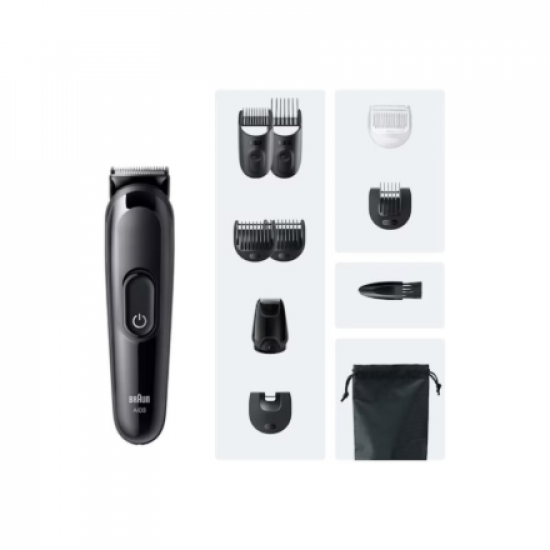 Braun 10in1 Hair Clipper Set | All-in-One Series 3 AIO3560 | Cordless | Number of length steps 14 | Black