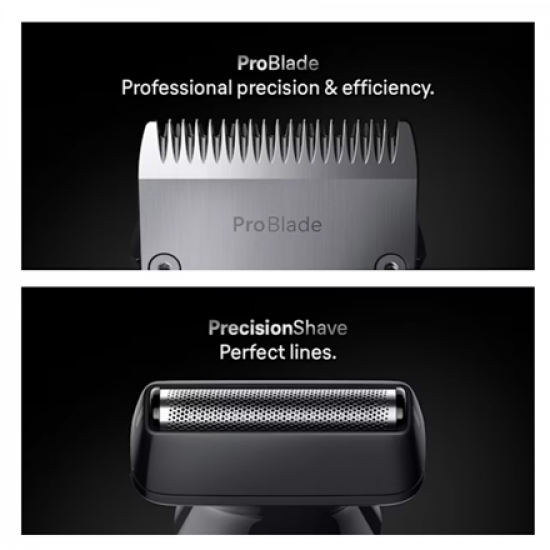 Braun 13in1 Grooming Kit | All-in-One Series 7 AIO7560 | Cordless | Number of length steps 14 | Black/Grey