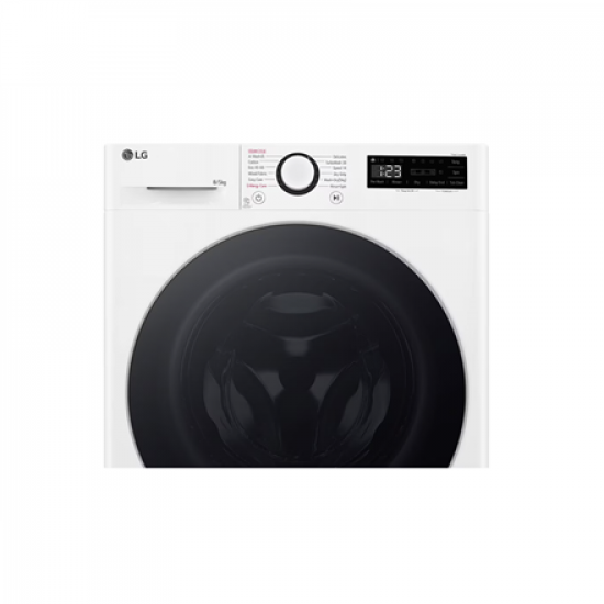 LG Washing machine with dryer | F2DR508S1W | Energy efficiency class A-10%/E | Front loading | Washing capacity 8 kg | 1200 RPM | Depth 48 cm | Width 60 cm | Display | LED | Drying system | Drying capacity 5 kg | Steam function | White