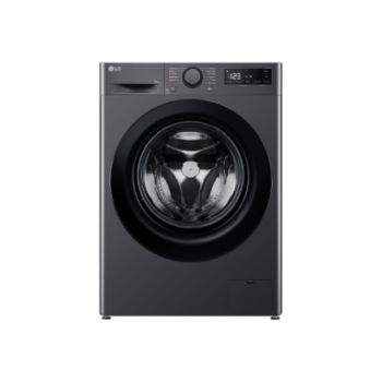 LG Washing machine | F2WR508SBM | Energy efficiency class A | Front loading | Washing capacity 8 kg | 1200 RPM | Depth 48 cm | Width 60 cm | Display | LED | Steam function | Direct drive | Black