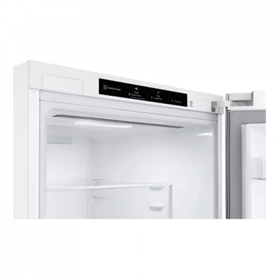 LG Refrigerator | GBV3200DSW | Energy efficiency class D | Free standing | Combi | Height 203 cm | No Frost system | Fridge net capacity 277 L | Freezer net capacity 110 L | Display | 35 dB | White