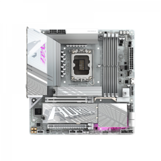 Gigabyte Z890M A ELITE WF7 ICE | Processor family Intel | Processor socket LGA1851 | DDR5 | Supported hard disk drive interfaces SATA, M.2 | Number of SATA connectors 4