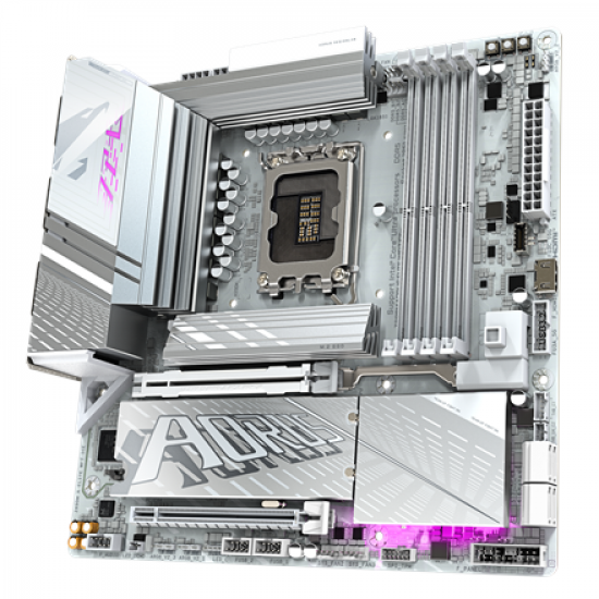 Gigabyte Z890M A ELITE WF7 ICE | Processor family Intel | Processor socket LGA1851 | DDR5 | Supported hard disk drive interfaces SATA, M.2 | Number of SATA connectors 4