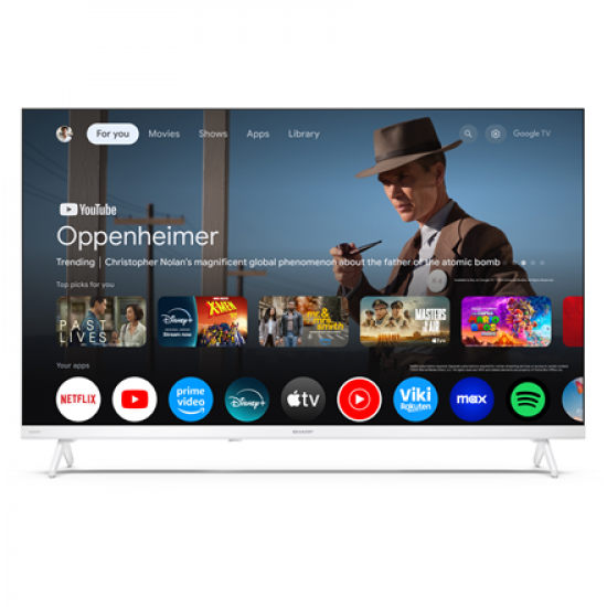Sharp | 32HF2265EW | 32 | Smart TV | Google TV | White