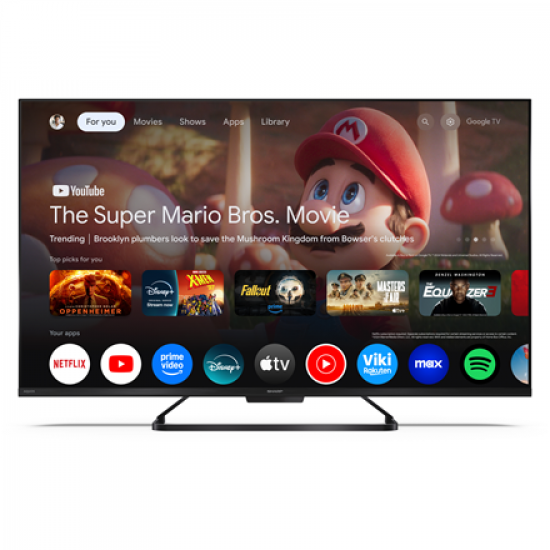 Sharp | 43HR7265E | 43 | Smart TV | Google TV | Black