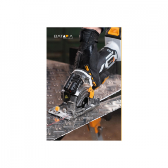 Batavia B.V. 18V Cordless Mini Circular Saw 89mm, Without Battery and Charger