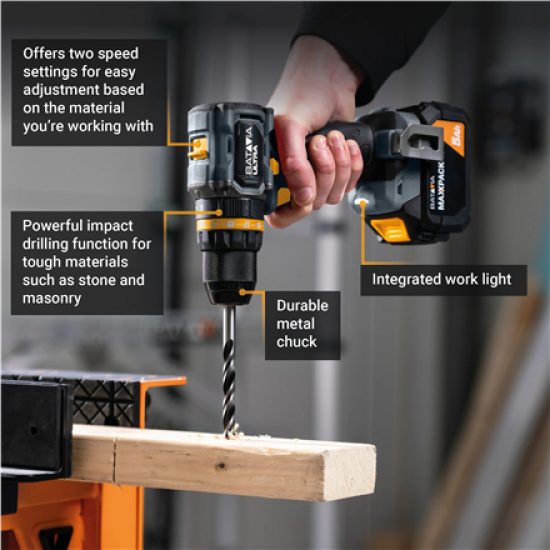 Batavia B.V. 18V Cordless Brushless Combi Drill 70 Nm, Without Battery and Charger