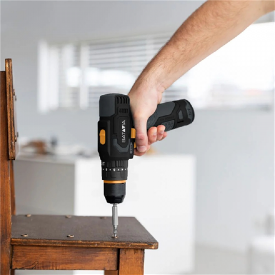 Batavia B.V. 12V Cordless Combi Drill - Fixxpack 2.0 Set (incl. 2.0Ah Battery & USB-C charging Cable)