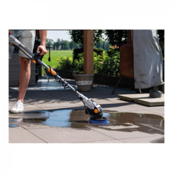 Batavia B.V. 18V Twin Brush - Cordless Brushless Telescopic Power Scrubber, Without Battery and Charger | IPX7