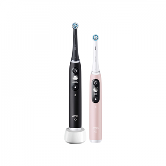 Oral-B Electric Toothbrush | iO6 DuoPack | Rechargeable | For adults | Number of brush heads included 2 | Number of teeth brushing modes 5 | Black/Pink