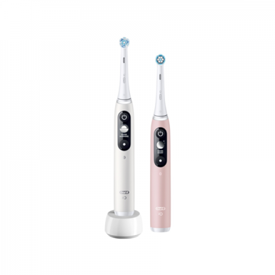 Oral-B Electric Toothbrush | iO6 DuoPack | Rechargeable | For adults | Number of brush heads included 2 | Number of teeth brushing modes 5 | White/Pink